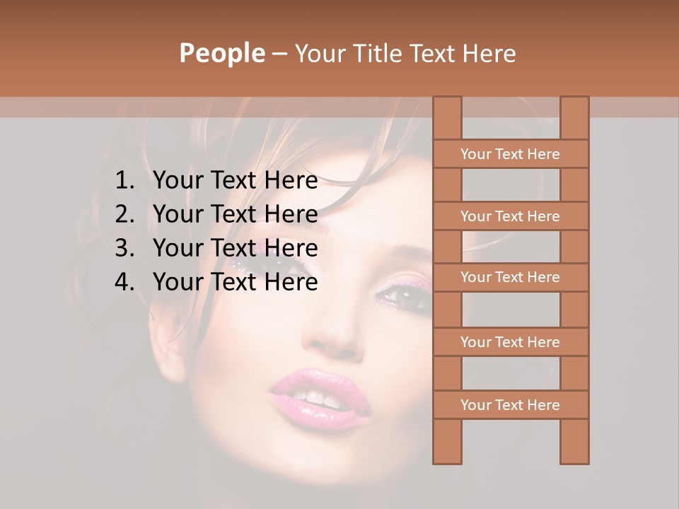Bright Close Up Dark Background PowerPoint Template