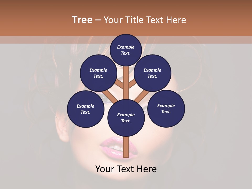 Bright Close Up Dark Background PowerPoint Template
