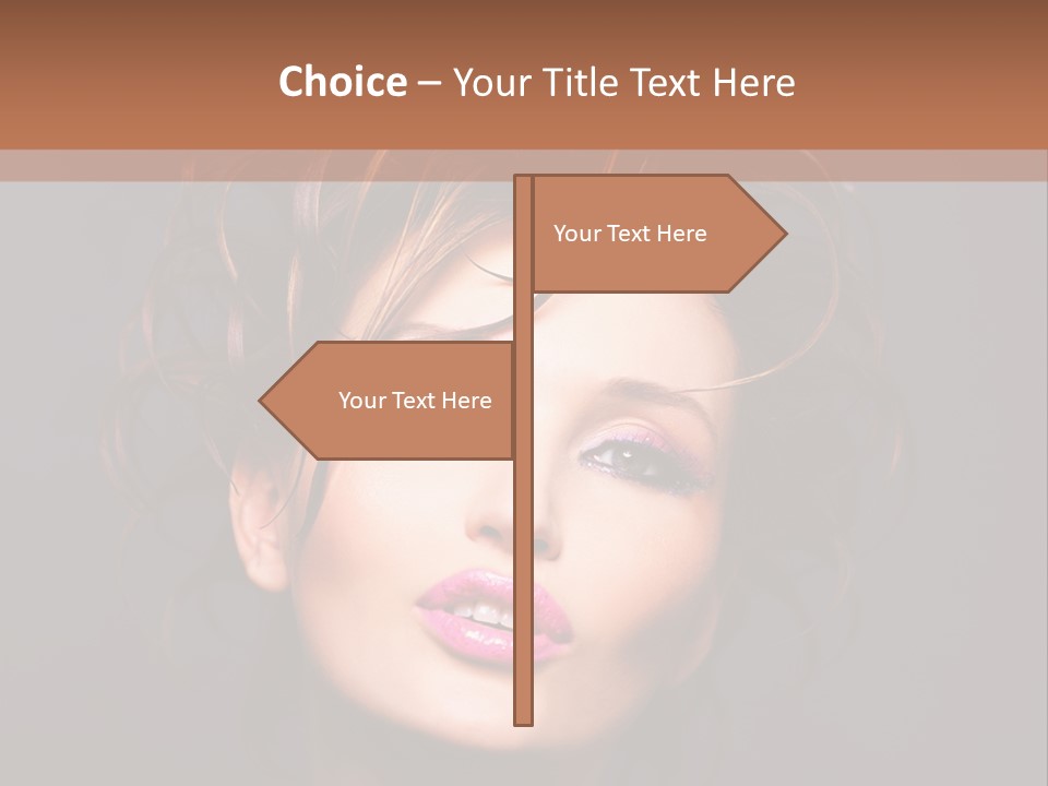 Bright Close Up Dark Background PowerPoint Template