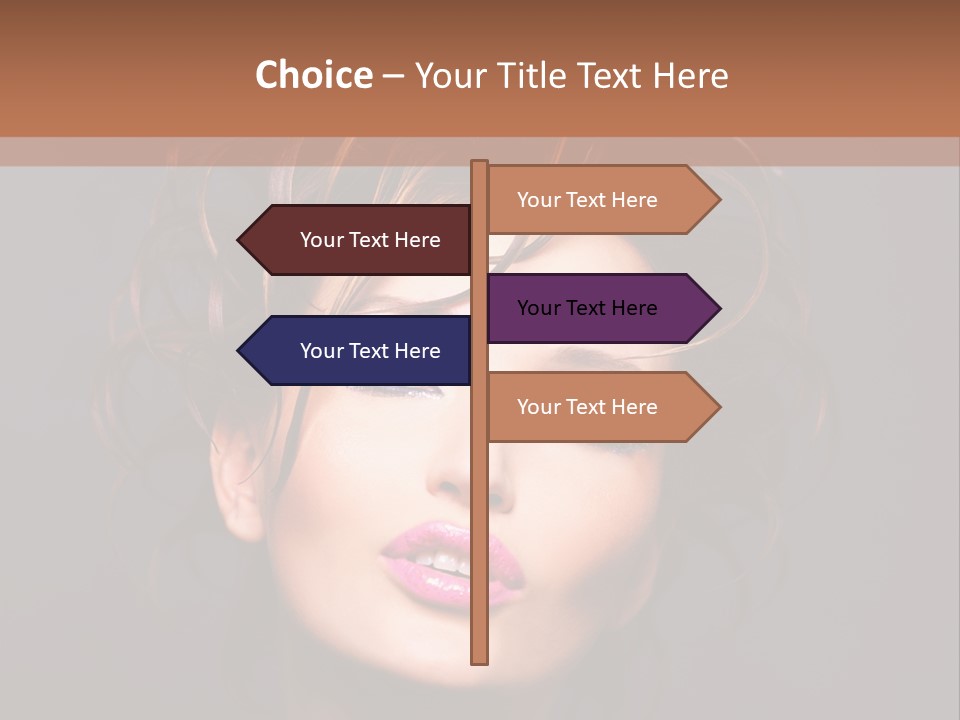 Bright Close Up Dark Background PowerPoint Template