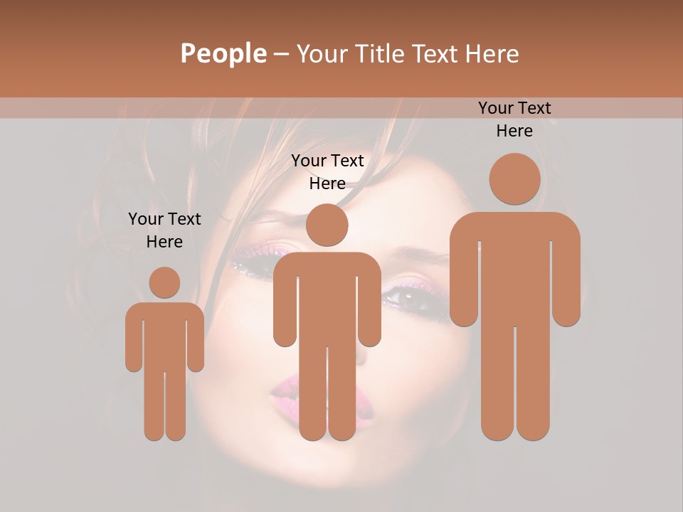 Bright Close Up Dark Background PowerPoint Template