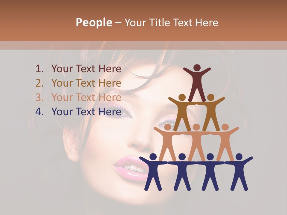 Bright Close Up Dark Background PowerPoint Template