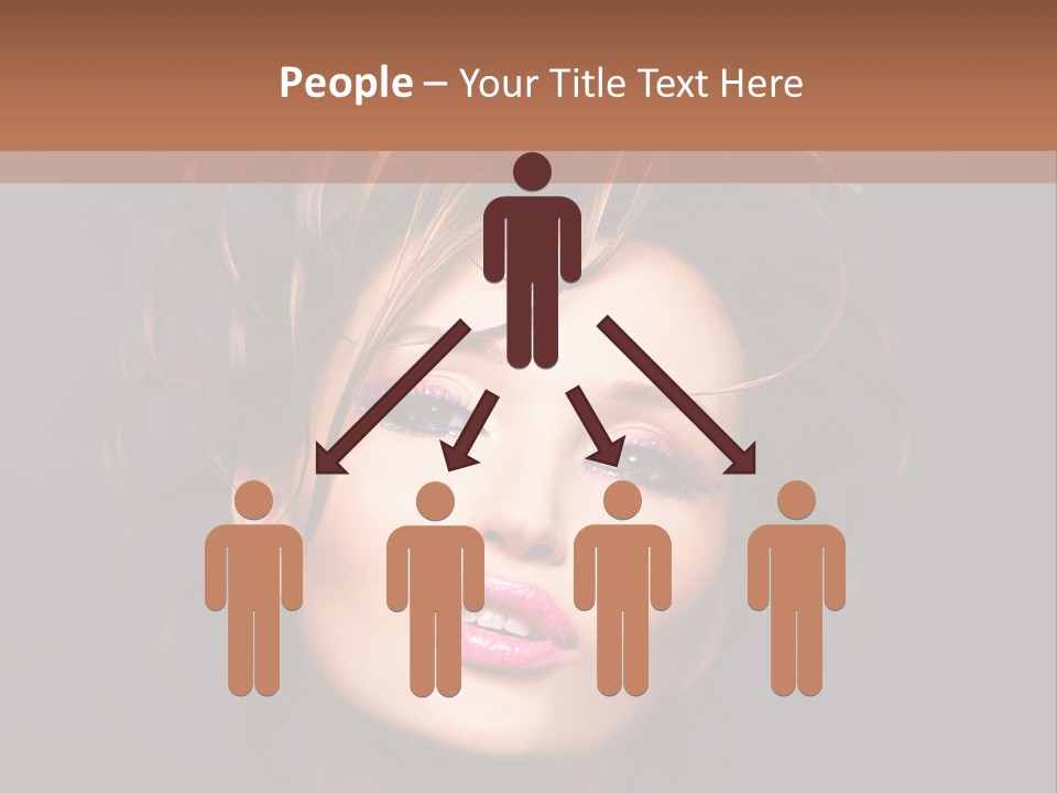 Bright Close Up Dark Background PowerPoint Template