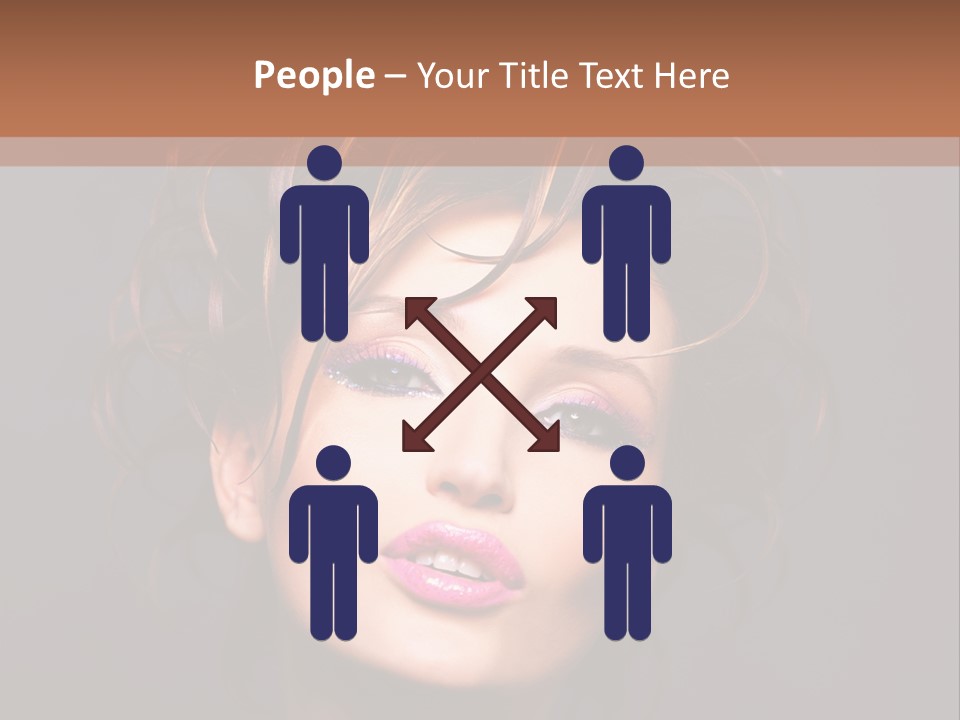 Bright Close Up Dark Background PowerPoint Template