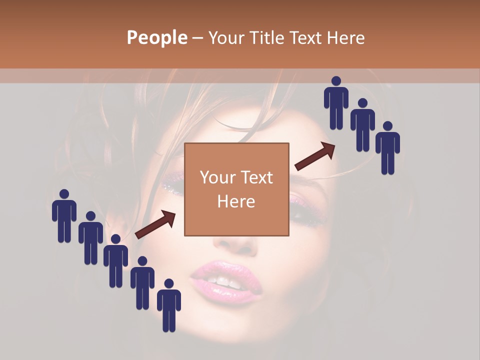 Bright Close Up Dark Background PowerPoint Template