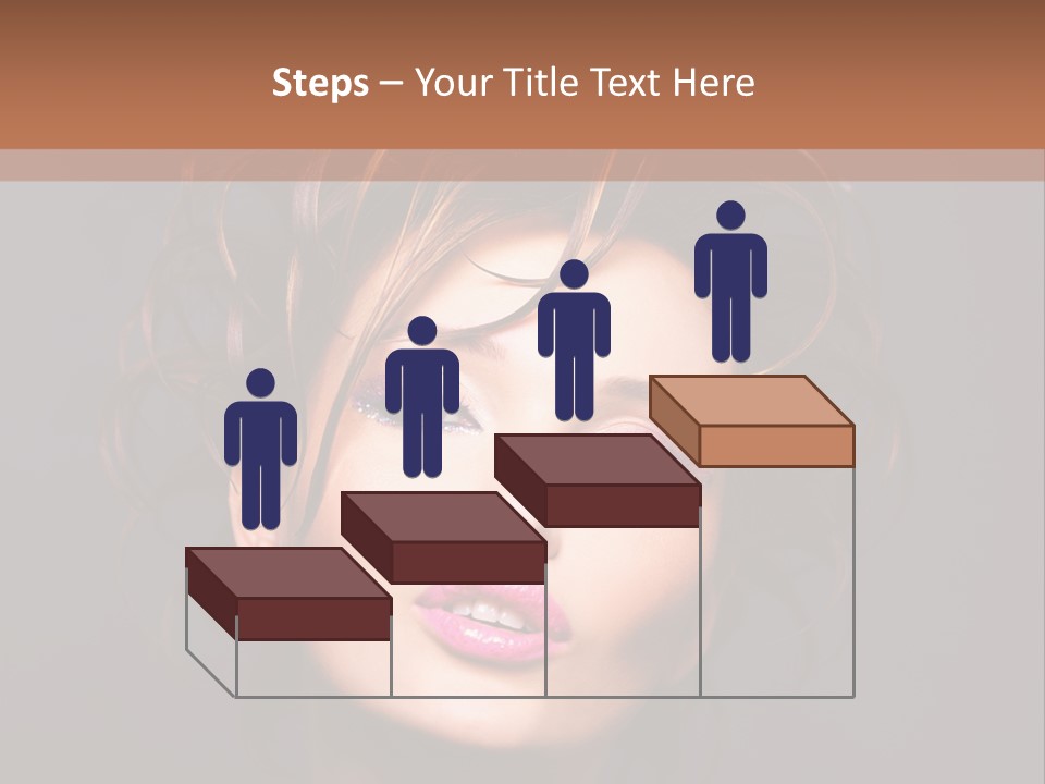 Bright Close Up Dark Background PowerPoint Template