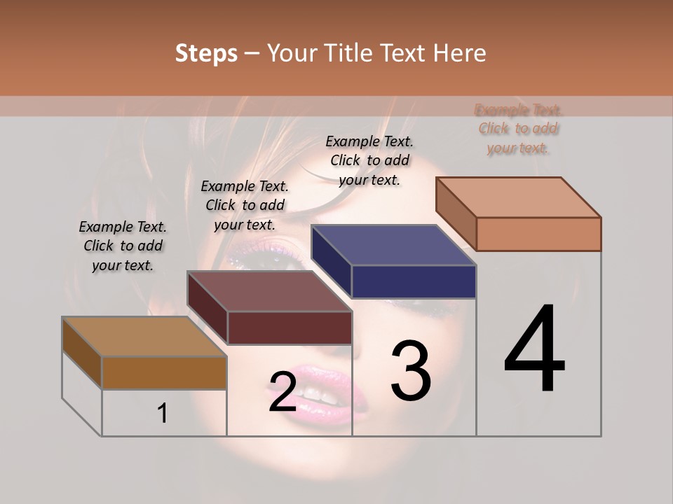 Bright Close Up Dark Background PowerPoint Template