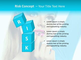 Beautiful Beauty Black PowerPoint Template