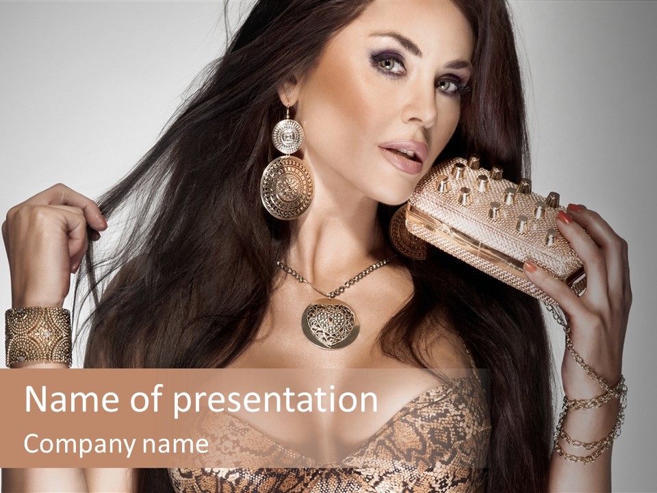 Luxury Brown Young PowerPoint Template