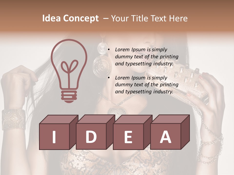 Luxury Brown Young PowerPoint Template