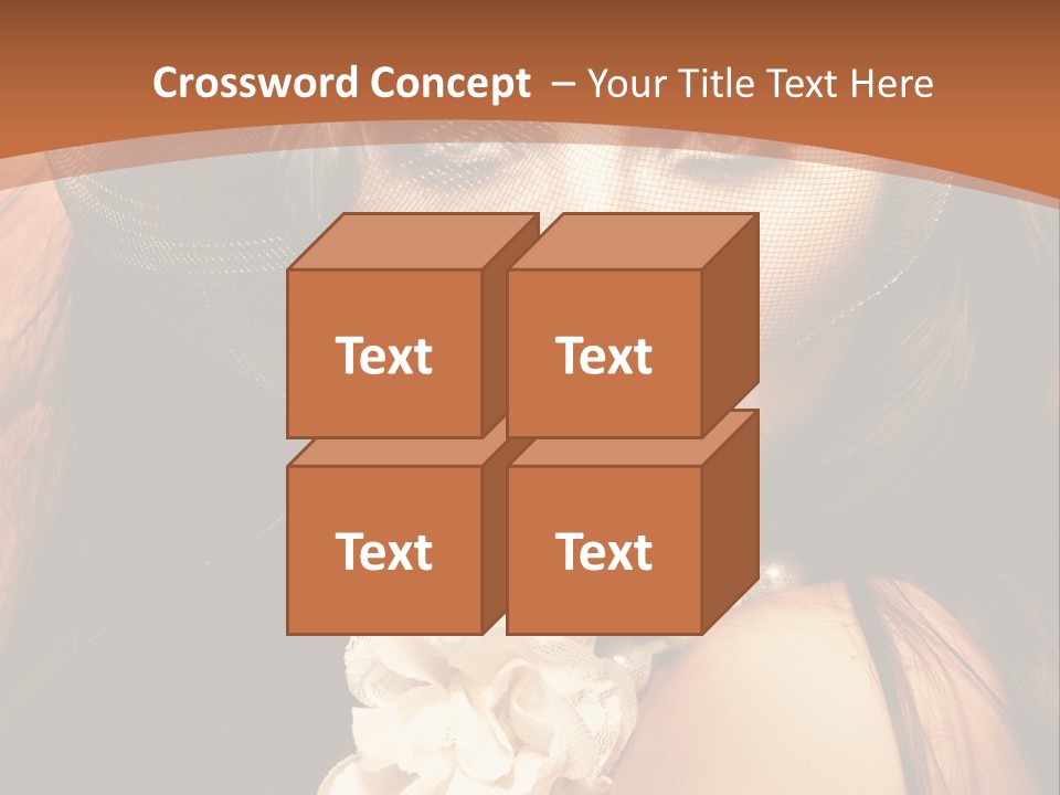 Coquette Grace Sensuality PowerPoint Template