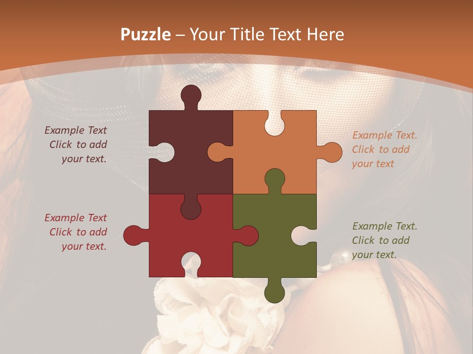 Coquette Grace Sensuality PowerPoint Template