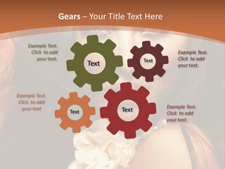 Coquette Grace Sensuality PowerPoint Template