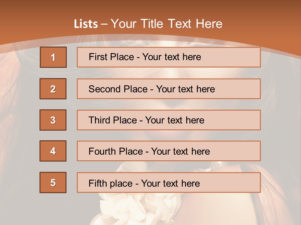 Coquette Grace Sensuality PowerPoint Template