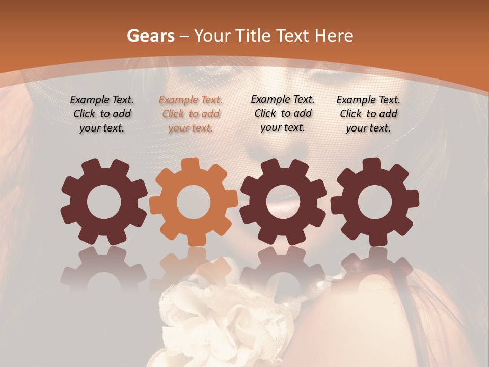 Coquette Grace Sensuality PowerPoint Template