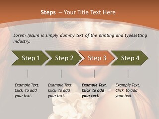 Coquette Grace Sensuality PowerPoint Template