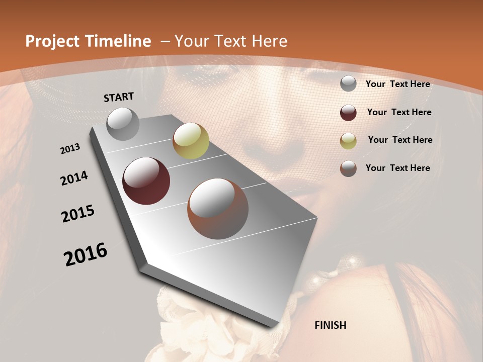 Coquette Grace Sensuality PowerPoint Template