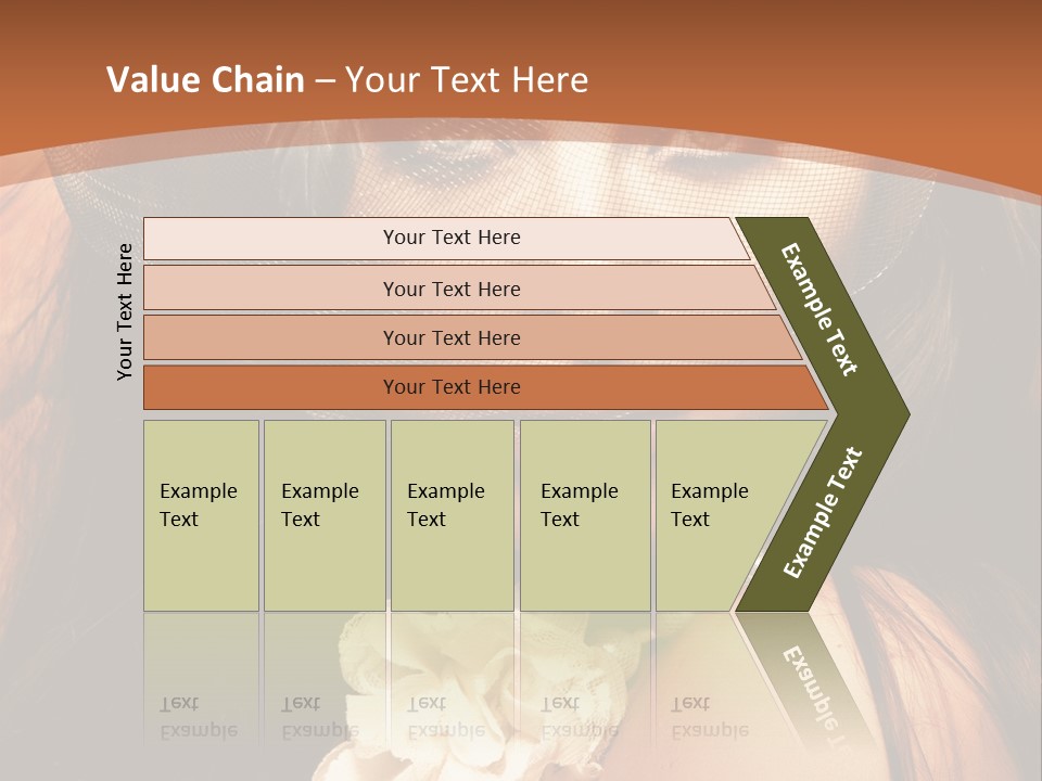 Coquette Grace Sensuality PowerPoint Template