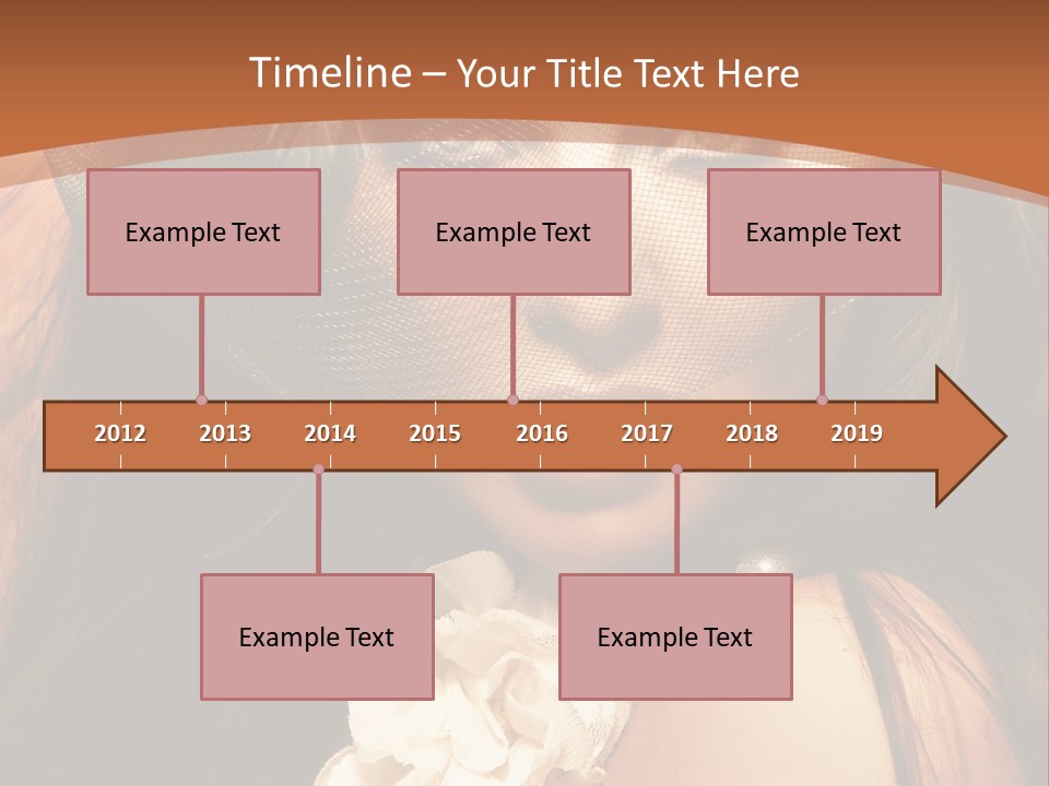 Coquette Grace Sensuality PowerPoint Template