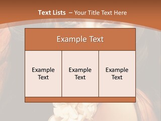 Coquette Grace Sensuality PowerPoint Template