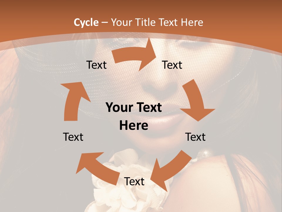 Coquette Grace Sensuality PowerPoint Template