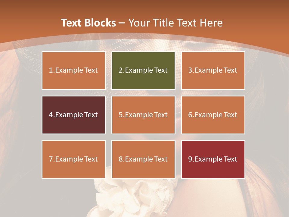 Coquette Grace Sensuality PowerPoint Template