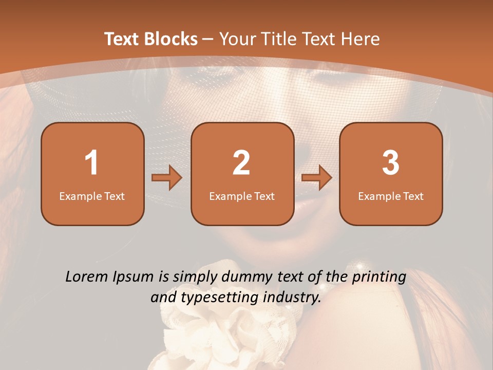 Coquette Grace Sensuality PowerPoint Template