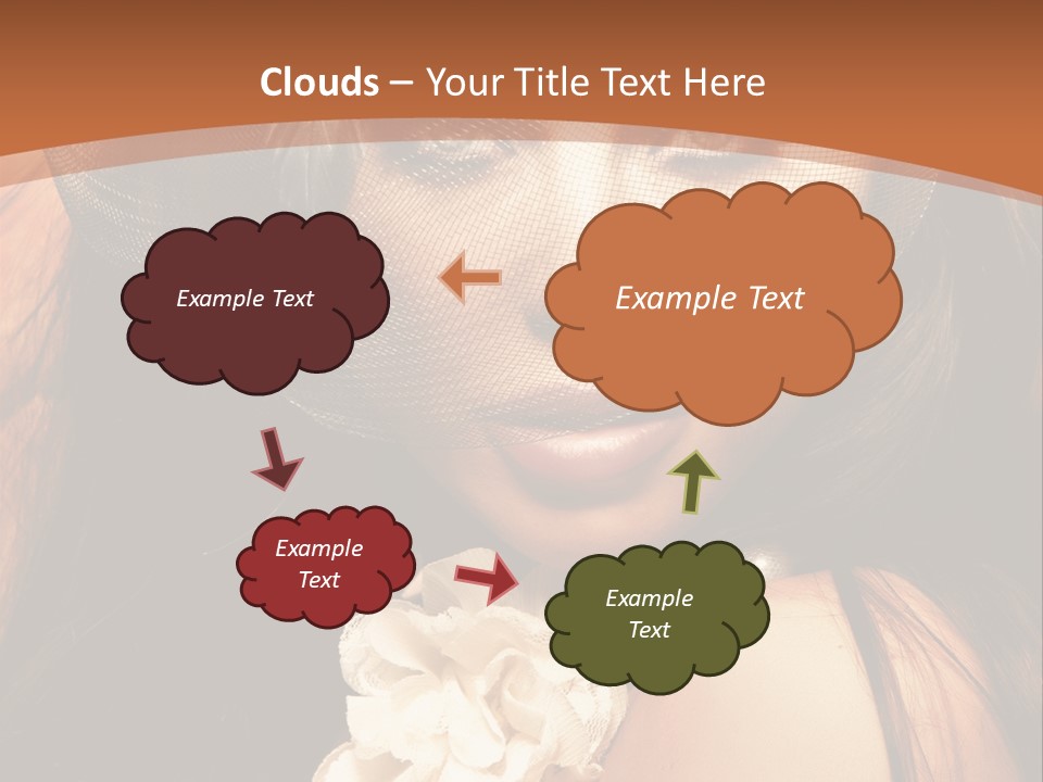 Coquette Grace Sensuality PowerPoint Template