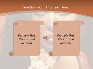 Coquette Grace Sensuality PowerPoint Template