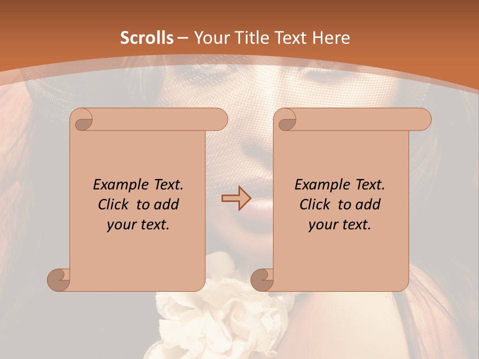 Coquette Grace Sensuality PowerPoint Template