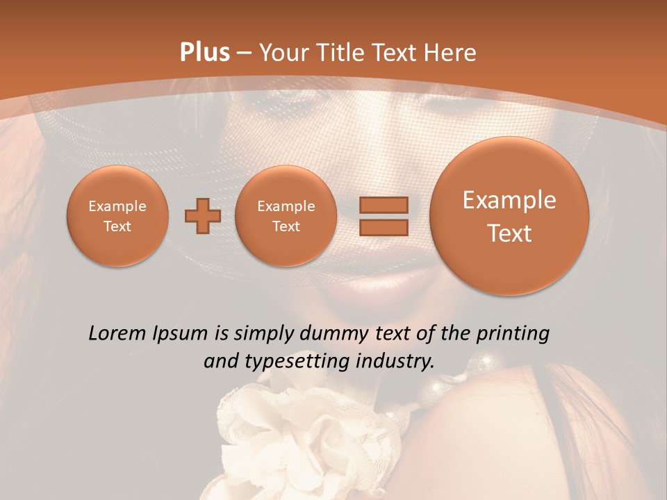 Coquette Grace Sensuality PowerPoint Template