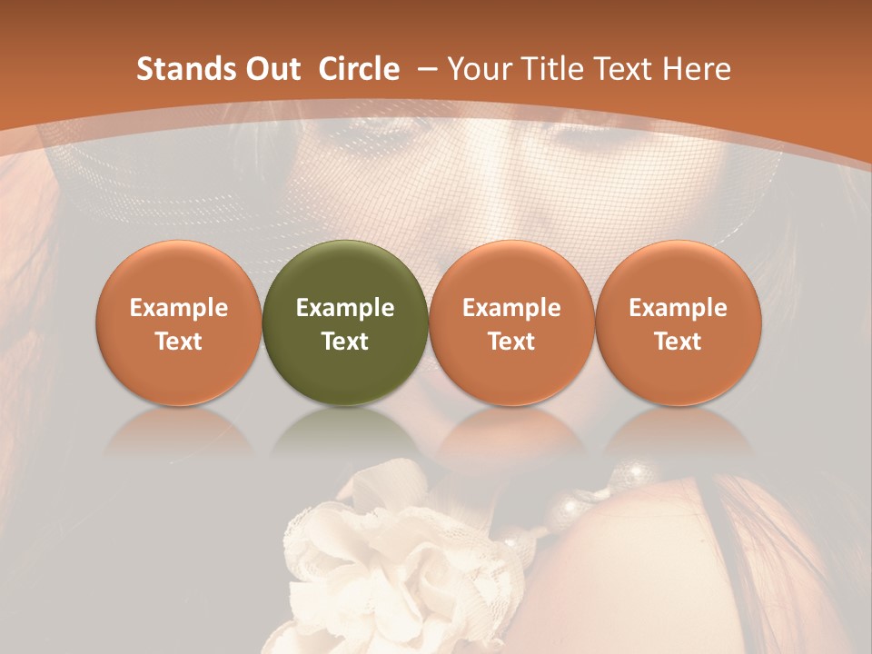 Coquette Grace Sensuality PowerPoint Template