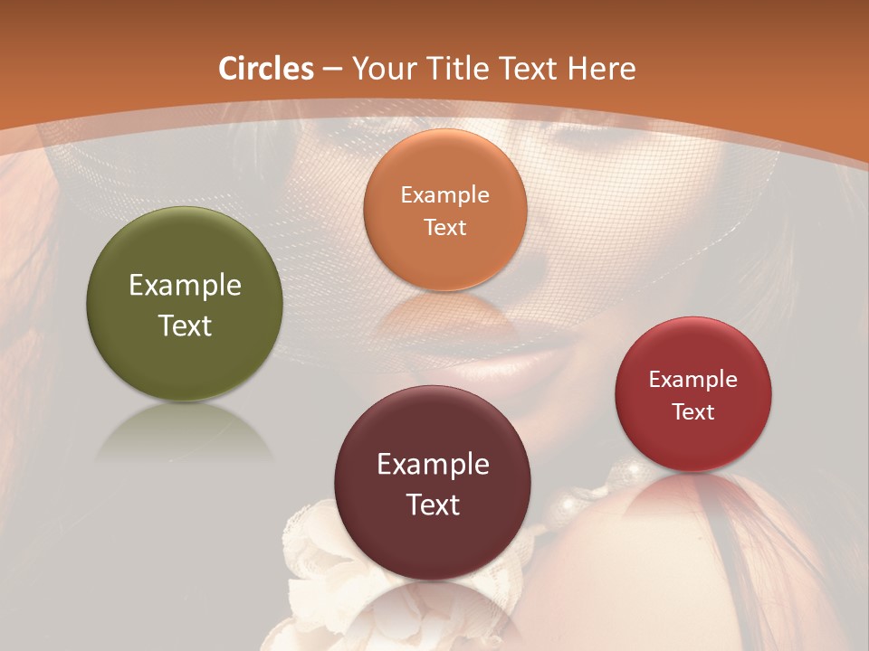 Coquette Grace Sensuality PowerPoint Template