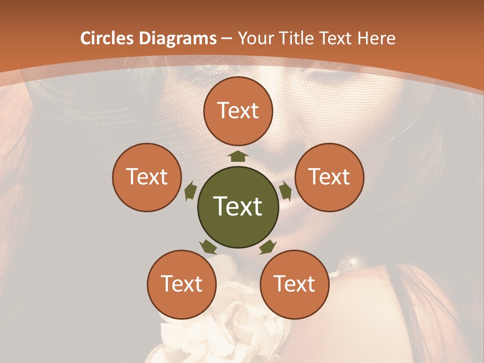 Coquette Grace Sensuality PowerPoint Template