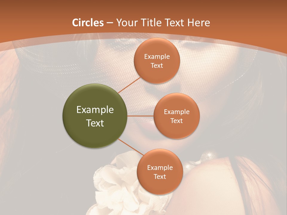 Coquette Grace Sensuality PowerPoint Template