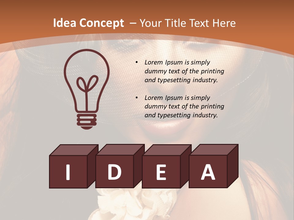 Coquette Grace Sensuality PowerPoint Template