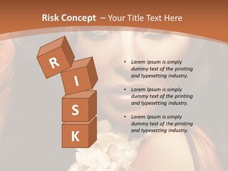 Coquette Grace Sensuality PowerPoint Template