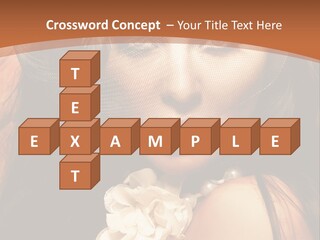 Coquette Grace Sensuality PowerPoint Template