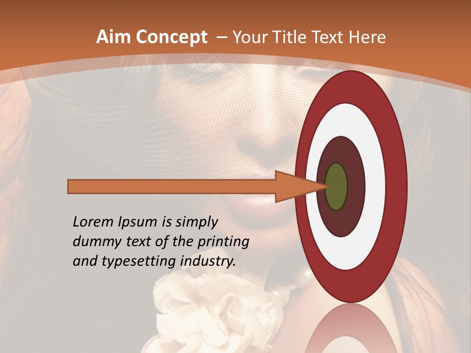 Coquette Grace Sensuality PowerPoint Template