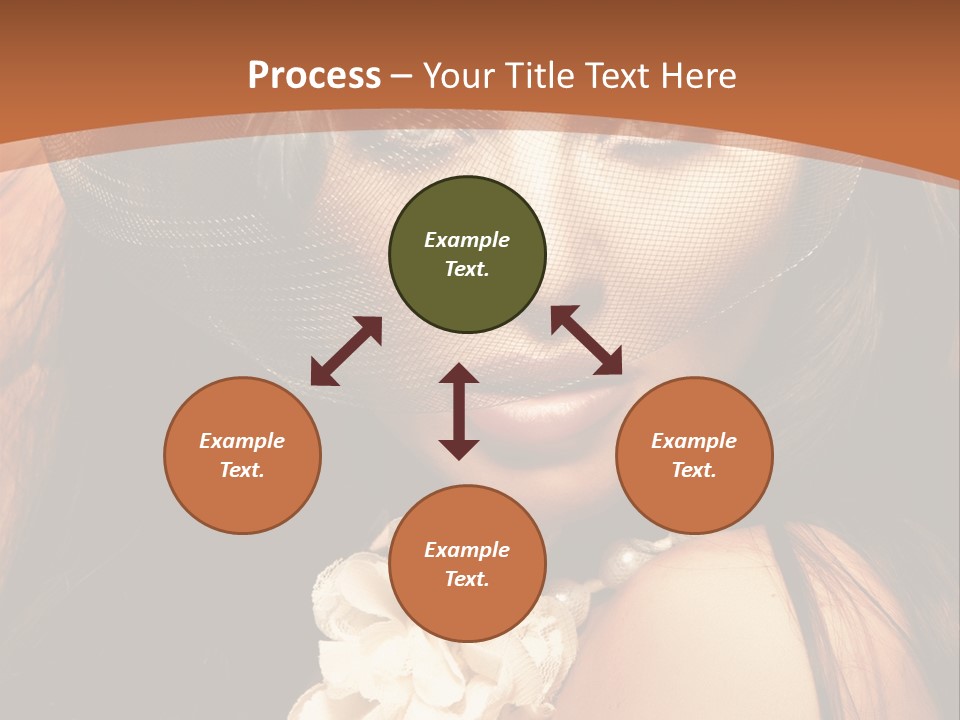 Coquette Grace Sensuality PowerPoint Template