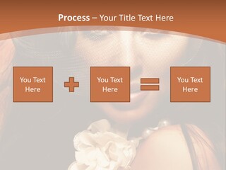 Coquette Grace Sensuality PowerPoint Template