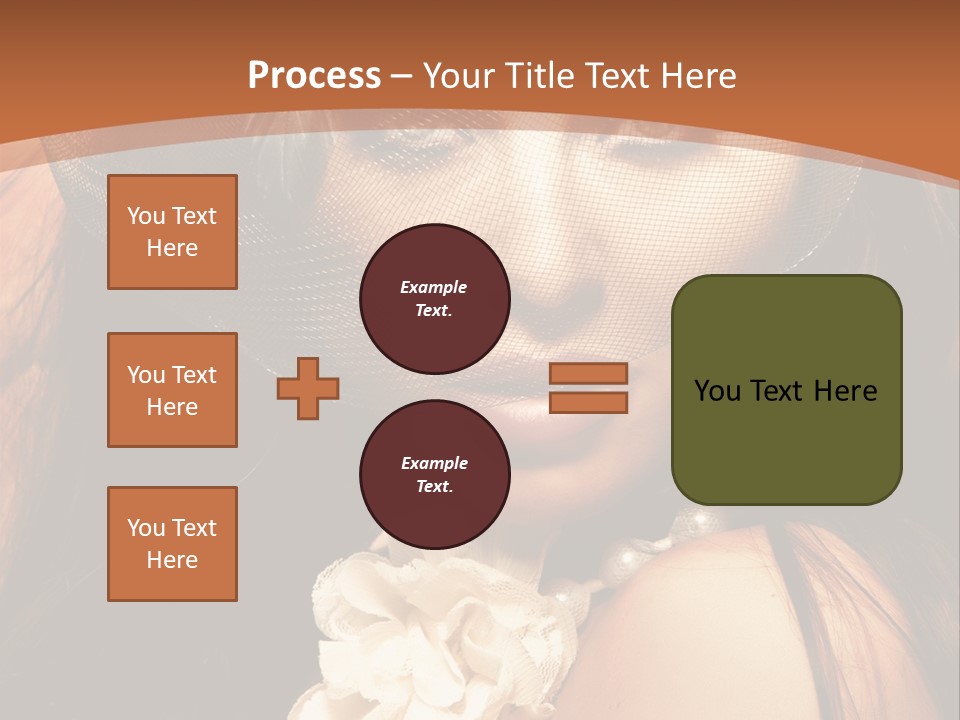 Coquette Grace Sensuality PowerPoint Template