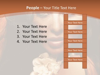 Coquette Grace Sensuality PowerPoint Template