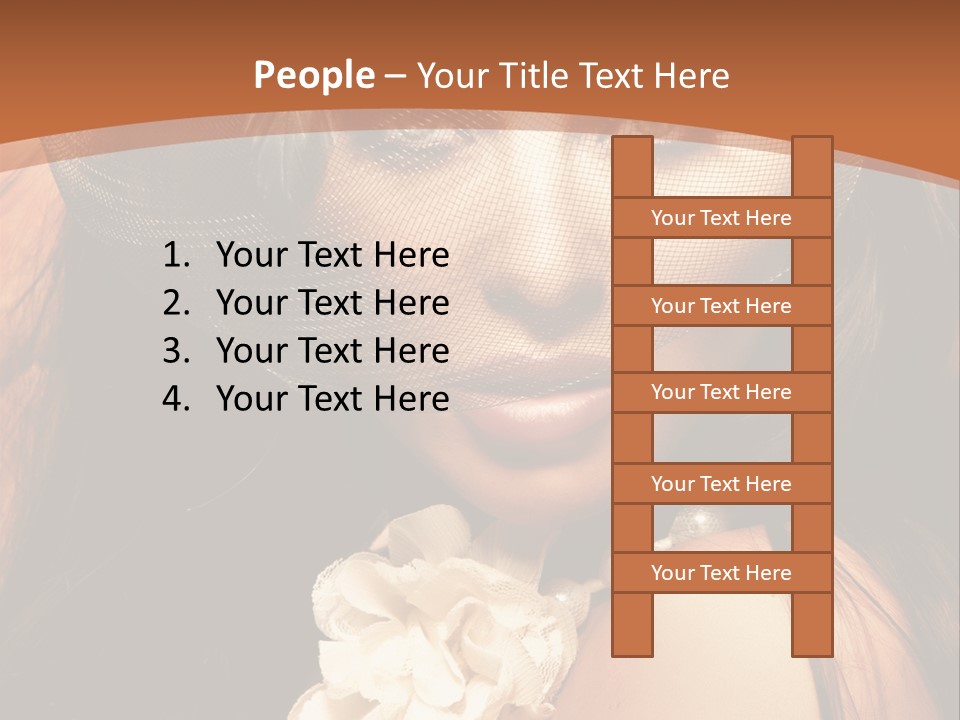 Coquette Grace Sensuality PowerPoint Template