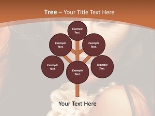 Coquette Grace Sensuality PowerPoint Template