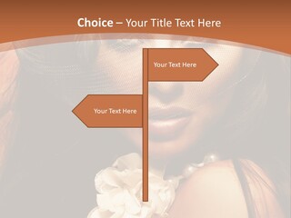 Coquette Grace Sensuality PowerPoint Template