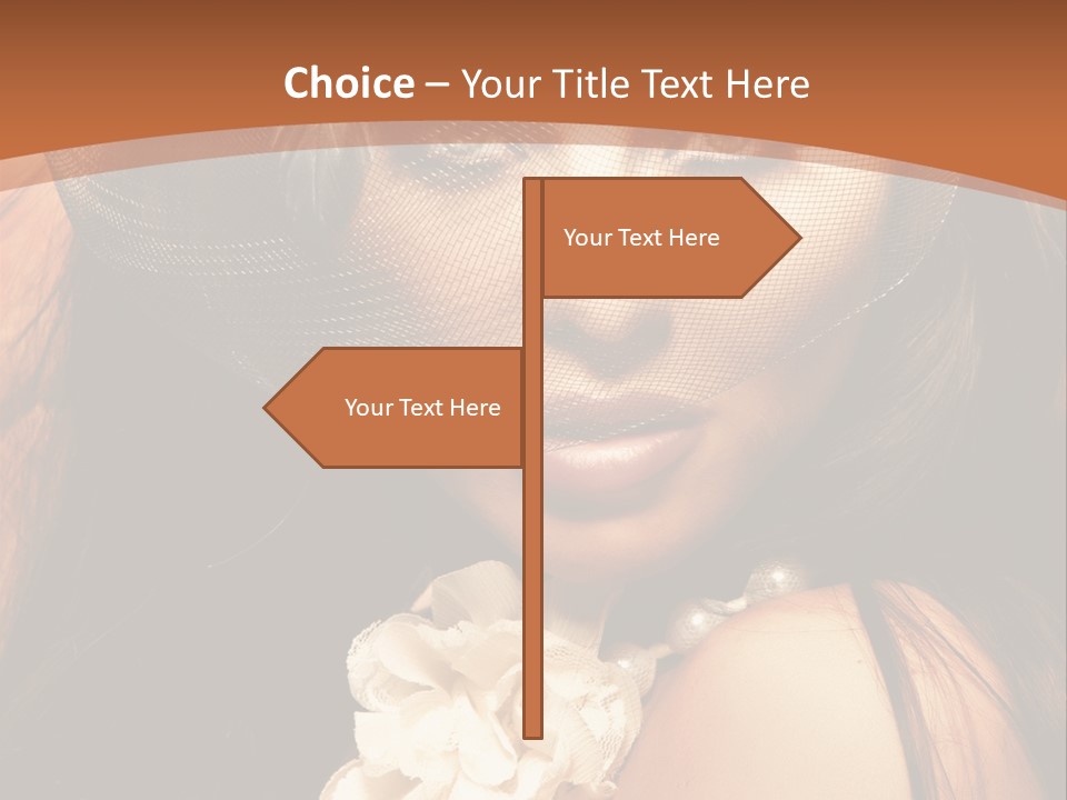 Coquette Grace Sensuality PowerPoint Template