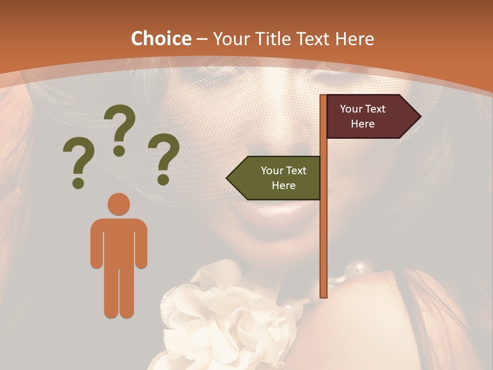 Coquette Grace Sensuality PowerPoint Template