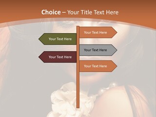 Coquette Grace Sensuality PowerPoint Template