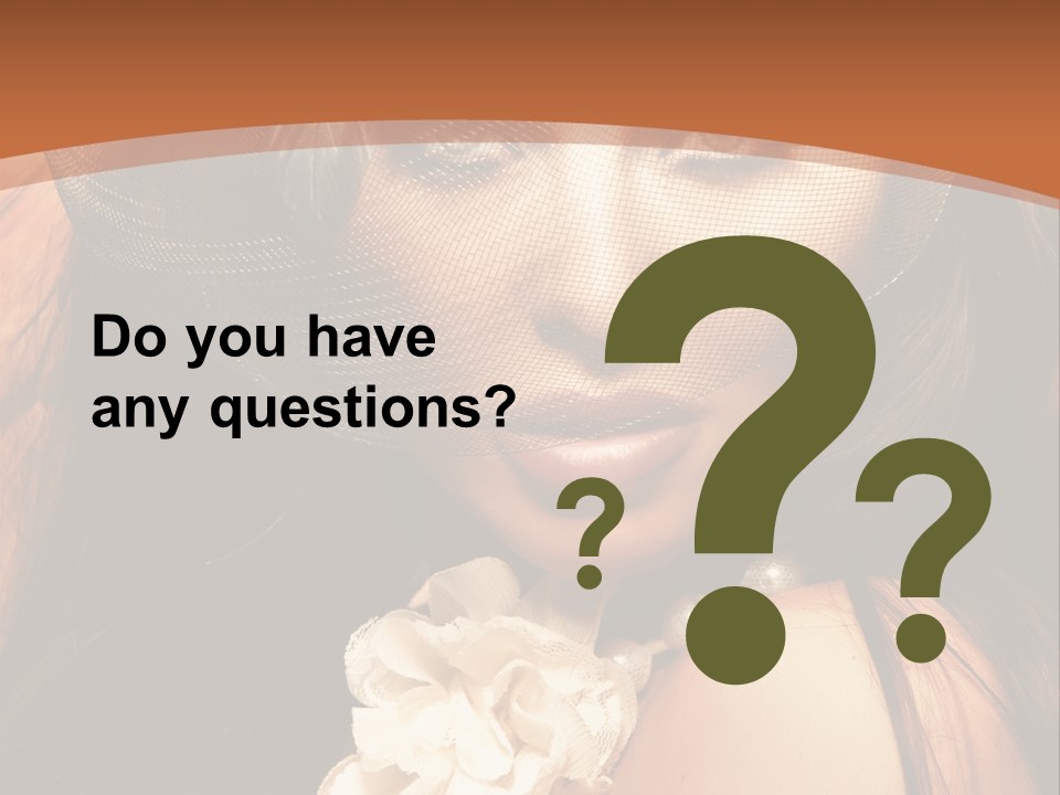 Coquette Grace Sensuality PowerPoint Template